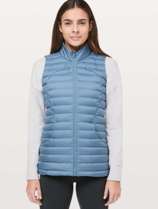 lululemon athletica Jackets & Blazers - Lululemon Pack It Down Again Vest Utility Blue Goose Down Size 4 W4AXFS